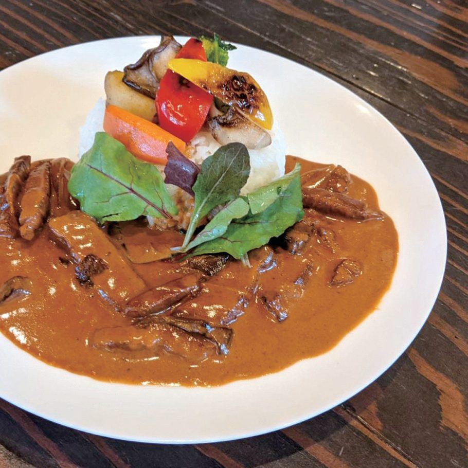 柔らかポークステーキのカレー